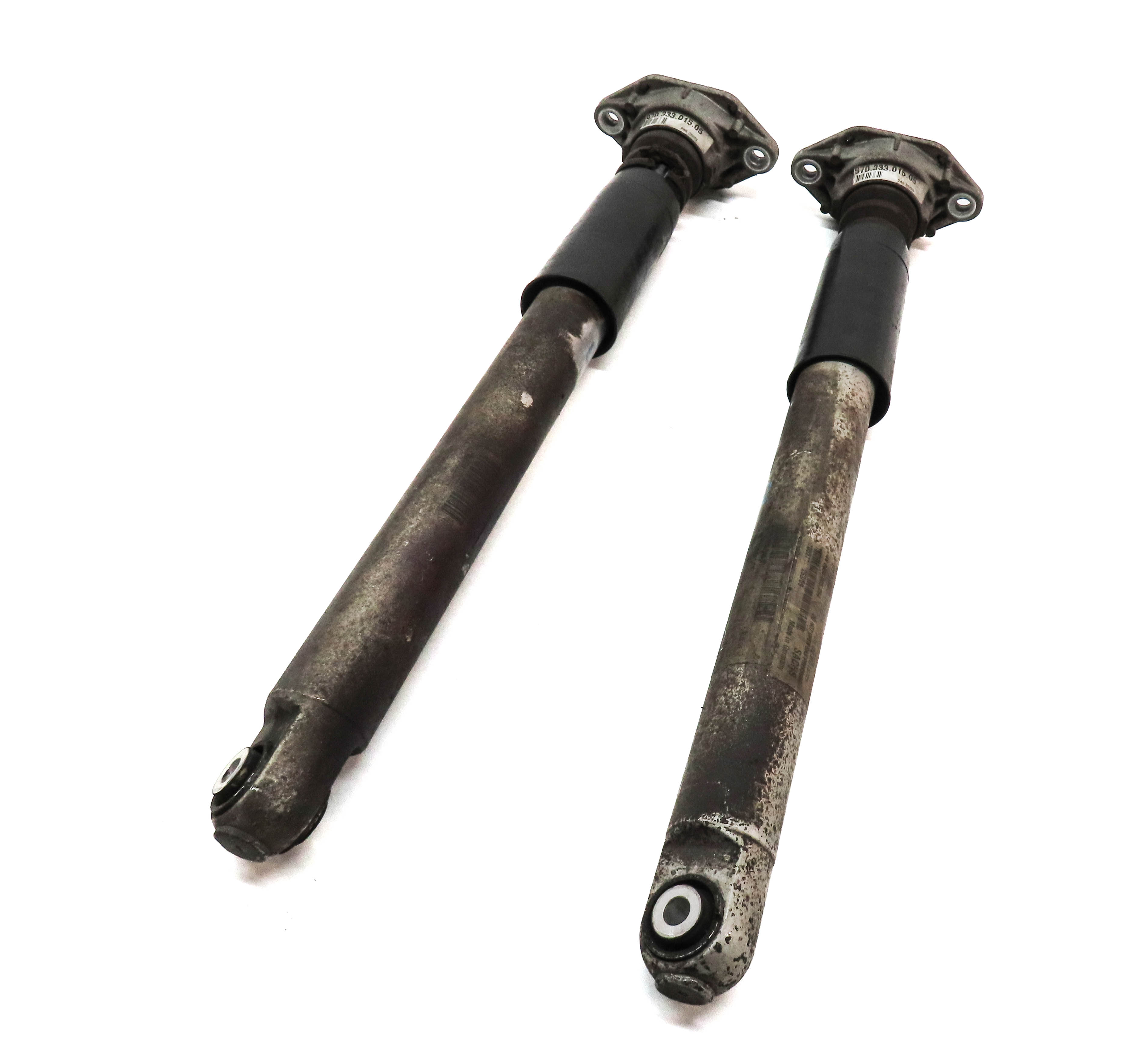 2010 PORSCHE PANAMERA (970) REAR LEFT & RIGHT SUSPENSION SHOCK STRUT SET-2 — exact item pictured